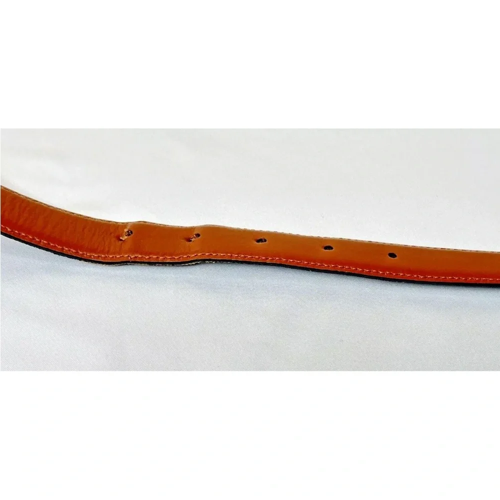 Celine Brown Buckle Belt Triomphe Coated Canvas Medium 80 W/ Dust Bag & Box - Picture 9 of 12